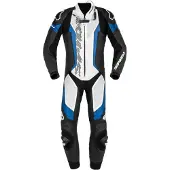 Spidi Laser Pro, lederen pak 1st. geperforeerd ,zwart/witte/blauw ,52