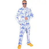 Coppens Magic kostuum Delfts blauw - 100% Polyester / Woven Fabric / Satin - Landen & Culturen | Maat Xs |