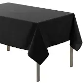 Generique Nappe en polyester Noir 140 x 200 cm