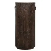 MUST Living Stripe bijzettafel teakhout 35x35x80cm