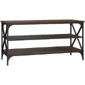 vidaXL Tv-meubel 100x40x50 cm bewerkt hout bruin eikenkleur