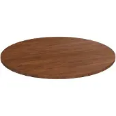 vidaXL Tafelblad rond Ø90x1,5 cm bewerkt massief eikenhout donkerbruin