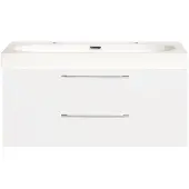 Differnz Badkamermeubelset Somero Met Keramiek Wastafel 100 cm Hoogglans Wit