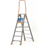Ivana industrietrap dubbel oploopbaar met beugel 2x6 treden