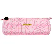 Ldbylittlediva Little Diva etui - rond - roze - 21,5cm