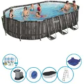 Exit Bestway Zwembad Power Steel - Met accessoires - 610x366x122 cm
