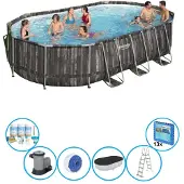 Exit Bestway Zwembad Power Steel - Inclusief accessoires - 610x366x122 cm