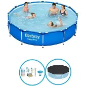Bestway Steel Pro, ronde opblaasbare zwembad - 366x76 cm - 4-delig, model S22747