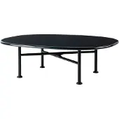 Gubi Carmel Koffietafel Midnight Black | 87,5 x 70 cm
