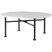 Gubi Carmel Koffietafel Clam White | 75 x 75 cm