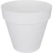 Elho Bloempot Loft Urban, rond, wit, 25 cm