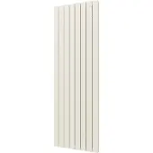 Boss & Wessing Designradiator plieger cavallino retto dubbel 1549 watt middenaansluiting 180x60,2 cm wit structuur