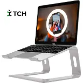 TCH Laptopstandaard - Universeel 10 tot 17 inch - Aluminium - Zilver - Alle laptops- Ergonomisch - Apple Macbook Pro/ iPad / Asus / Hp / ACER / Microsoft / Lenovo / Windows Surface