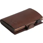 Tony Perotti Leren RFID Pasjeshouder met papiergeldvak, Bruin