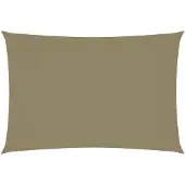 vidaXL Zonnescherm rechthoekig 2,5x4,5 m oxford stof beige