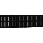 vidaXL Wandhoofdbord 204x3x60 cm massief grenenhout zwart
