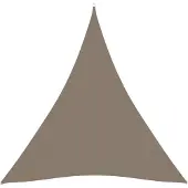 vidaXL Zonnescherm driehoekig 3x3x3 m oxford stof taupe
