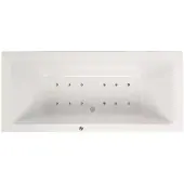 Lambini Designs Cube bubbelbad 190x90cm elektronisch 12 aerojets chroom