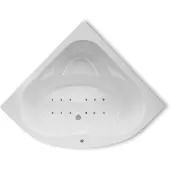 Lambini Designs Palermo bubbelbad 145x145cm elektronisch 12 aerojets chroom