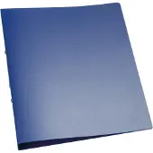 Q-CONNECT ringmap, PP, 2 ringen, 25 mm, transparant blauw