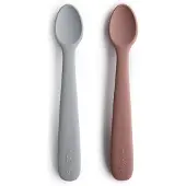 Mushie Siliconenlepel Stone /Cloudy Mauve
