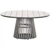 Garden Impressions Annie tuintafel Ø148xH72 - light teak vironwood