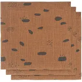 Jollein Multidoek Hydrofiel 70x70 Spot Caramel 3st