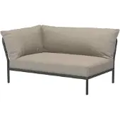 Houe LEVEL 2 Hoekbank Kussen links Aluminium frame