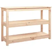 vidaXL Wandtafel 110x40x74 cm massief grenenhout