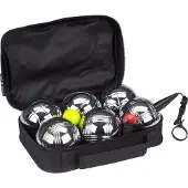 Get & go Jeu de Boules Set VI - 6 Ballen - Chroom
