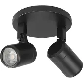 Highlight Spot Rain Zwart 2-lichts IP44