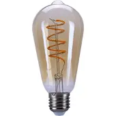 Highlight Lamp LED ST64 4W 180LM 2200K Dimbaar Amber