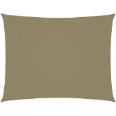 vidaXL Zonnescherm rechthoekig 2,5x4 m oxford stof beige