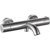 Guido Gusto Thermostatische opbouw badkraan volledig Rvs