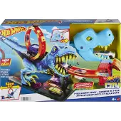 Hot Wheels City Challenge Of The T-rex Car Blauw Kinderen