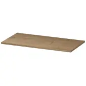 Ink Topdeck 40 Topblad T.b.v. Onderkast 80x40cm - Fineer Ash Grey - Badkamermeubels, Wastafelbladen - 8718835103781