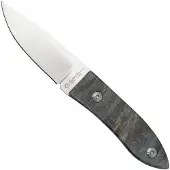 Maserin AM22, 923-RB Blue Poplar Burl, vaststaand mes, Atillio Morotti design