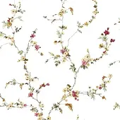 Noordwand Behang Blooming Garden 6 Floral Strands wit en rood