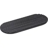Northern Podium dienblad 40 cm Black basalt stone