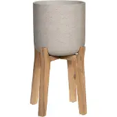 Pottery Pots Bloempot Rough Charlie XL Feet High Grey washed 40 x 67 cm