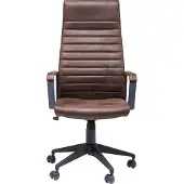 Kare design Labora High Bureaustoel - Bruin Kunstleer