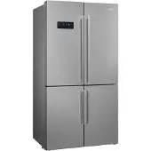 Smeg Vrijstaand koelkast Koelkast, Universeel, 4 deuren, Vrijstaand , Inox Look