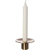 ERNST kandelaar geborsteld messing Ø9,2 cm 4 cm