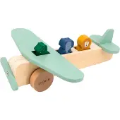 Trixie Houten Dierenvliegtuig - 100% FSC Gecertificeerd Hout - Educatief speelgoed - 18+m
