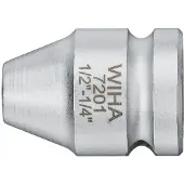 Wiha 72011214 Verbindingsstuk met borgring buitenzeskant, buitenvierkant G 6,3 + G 10 + G 12,5 1/2, 1/4" - 01922