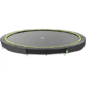 Exit Silhouette Sporttrampoline ø366cm - Inground - Ingraaftrampoline - Rond - Voor Kinderen - Zwart