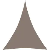 vidaXL Zonnescherm driehoekig 4x5x5 m oxford stof taupe