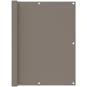 vidaXL Balkonscherm 120x300 cm oxford stof taupe