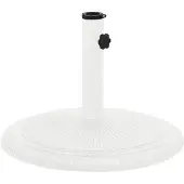 vidaXL Parasolvoet 45x45x30 cm gietijzer wit