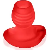 Oxballs Glowhole-2 Hollow Buttplug Rood 10 Cm